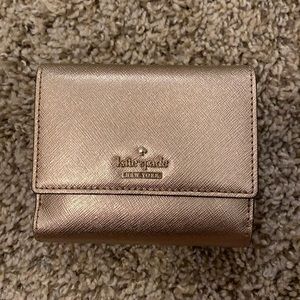 Gold kate spade wallet